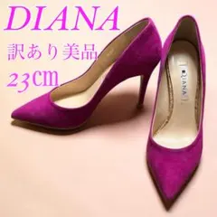 【訳あり美品】DIANA スエード パンプス ハイヒール ピンク 23㎝のサムネイル