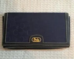 CELINE ヴィンテージ 長財布 馬車ロゴ マカダム