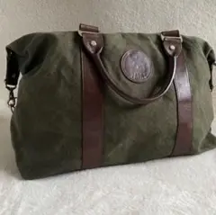 【値下げ】パパス　ナイロンボストンバッグ　ワッペン付き　旅行　鞄　グリーン Wpc. Patterns ワールドパーティー ボストンバッグ ショルダー