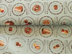 SALE ✨コスモテキスタイル オックス スイーツ柄 ミント