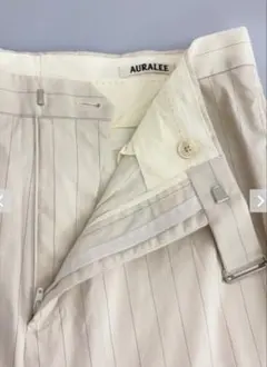 AURALEE FINX NYLON STRETCH WIDE SLACKS