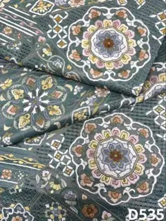 蘇州刺繍 汕頭刺繍 袋帯 吉祥文様 華紋 扇 正絹 六通 D535