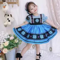 Dハロ　幼少期エルサ　アナ雪　プリンセスドレス90〜100