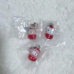 サンリオ ガチャ いちご マスコット 3種セット マイメロ ウサハナ キティ