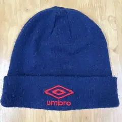 umbro ニット帽 ネイビー・グレー