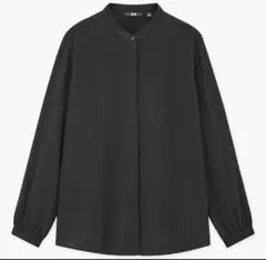 UNIQLO レーヨンバンドカラーブラウス Mサイズ