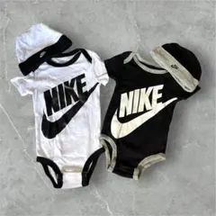 【2点セット】NIKE ベビー ロンパース 帽子60 70 80 男の子 ナイキのサムネイル