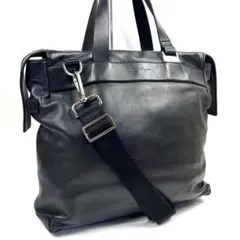 Salvatore Ferragamo ビジネスバッグ 2way レザー 黒のサムネイル