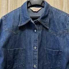 ダンガリーシャツ　ウエスタン風　レディース