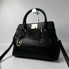 マイケルコース　ターンロック　2way　ショルダーバッグ　トートバッグ