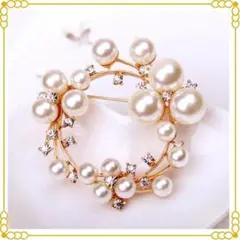 パールブローチ レディース パーティ 卒業式 入学式　ブローチ　パール　人気