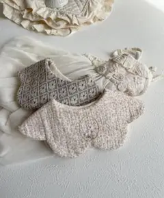 大人気♡ベビースタイ 韓国生地 花柄 刺繍 よだれかけ 出産祝い ギフト