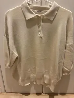 FREAK'S STORE ポロニット 半袖 アイボリー