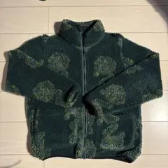 Stüssy フリースジャケット S グリーン