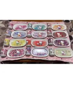 【超希少12種フルコンプ】ハローキティ 四季の湯呑み＆菓子皿 24点フルセット