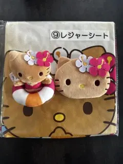 ハローキティ ぬいぐるみセット レジャーシート付き　日焼けキティ　1番くじ