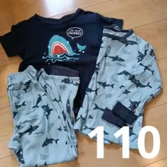 半袖長袖パジャマ3点セット 110