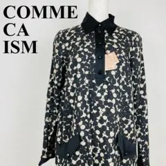 タグ付 COMME CA ISM 長袖シャツ 長め 黒 M 1322-B