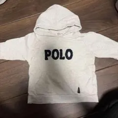 POLO Baby フード付きトレーナー 90サイズ グレー