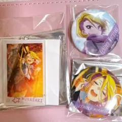 Tokyo7thシスターズ アクリルキーホルダー　缶バッジ　越前ムラサキ