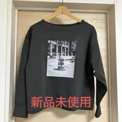 【新品未使用】GLOBAL WORK乾きやすいミニ裏毛プリントプルオーバー長袖