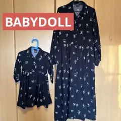 親子コーデ　ワンピース　ベビードール　ディズニー　100㎝　フリーサイズ