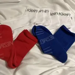 Calvin Klein ホワイトソックス 3足×Hanes ソックス 2足