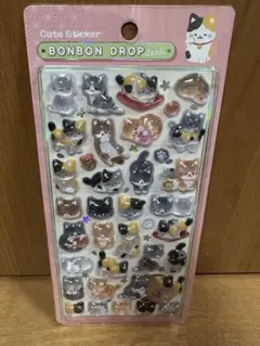 BONBONDROP ボンボンドロップシール　クーリア　和柄　猫