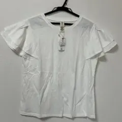 LBC フリル袖 Tシャツ ホワイト M 新品未使用　タグ付きのサムネイル