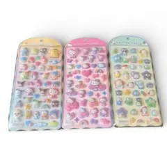 コットンパフィーシール サンリオキャラクターズ キティ ボンドロ はぴだんぶい