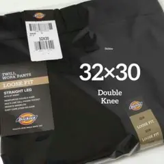 32×30【新品・未使用】ディッキーズ　ダブルニー　85283　・BLACK・