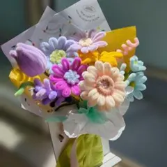 モールフラワー✿カラフルブーケ 枯れない花 プレゼント インテリア