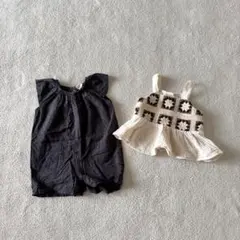 H&M ロンパース キャミソール 68 2セット