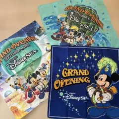 ディズニーシー　グランドオープニング　ハンカチ　3枚セット