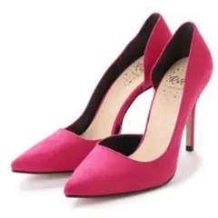 【新品未使用】R&E パンプス ピンク スエード 23cm