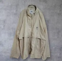 【LACOSTE】 ベージュ ナイロンジャケットXL