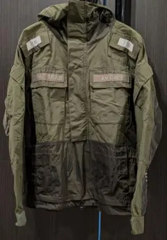 【激レア品】AVIREX ハーフジップ ミリタリージャケット ワッペン