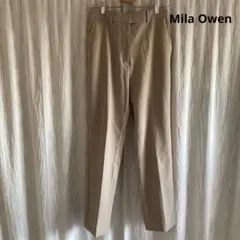 Mila Owen 後ゴムテーパードパンツ ベージュ