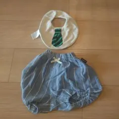 草*葉様 ネクタイ柄スタイとストライプパンツセット