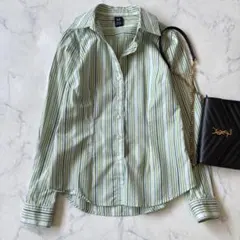 GAPギャップ 小さいサイズ　マルチストライプシャツ　長袖　XXS◆7975