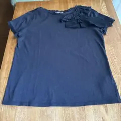 LANVIN en Bleu ランバンオンブルー フリルTシャツネイビーのサムネイル