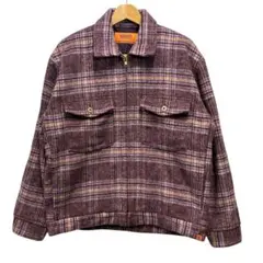 UNIVERSAL OVERALL トラックジャケット L パープル チェック