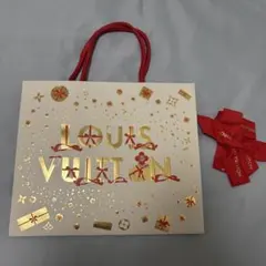 LOUIS VUITTON クリスマス限定 ショッパー 中型 リボン付き