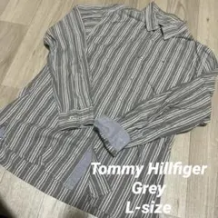 送料無料　トミーヒルフィガー　ストライプシャツ