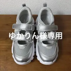 ラコレ lakole ダブルベルトスニーカーシルバー Mサイズのサムネイル