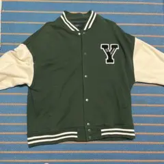 Y刺繍 緑色 スタジャン