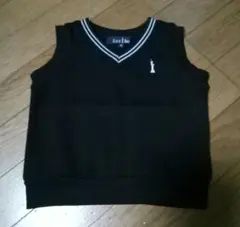 EAST BOY　Vネックベスト　裏起毛　９０㎝　ほぼ未使用　ネイビー