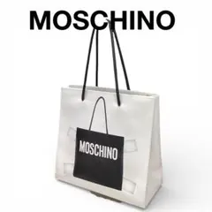 MOSCHINO レザートートバッグ 使用感あり 型崩れあり ショルダー紐なし