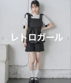 リボン付き ブラックビスチェ フリーサイズのサムネイル
