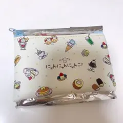 にゃんにゃんにゃんこ　サンエックス　トレーディングフラットミニポーチ